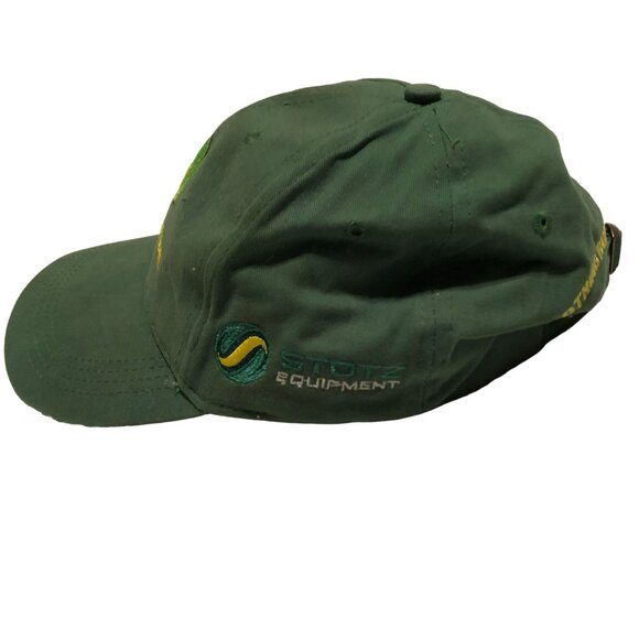 GREEN JOHN DEERE ADJUSTABLE HAT CAP FARMER RANCHER NOTHING RUNS LIKE A DEER MENS - Picture 2 of 4